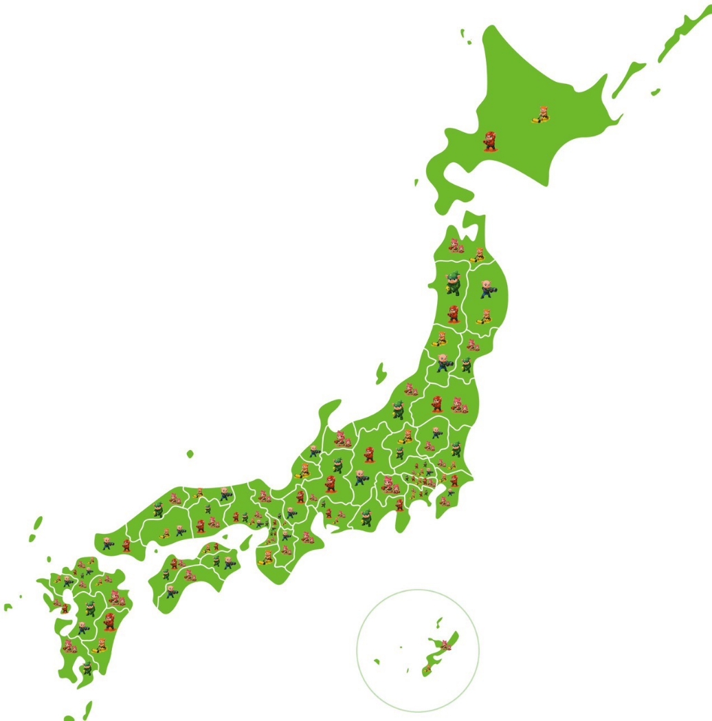 日本全国92拠点のネットワーク